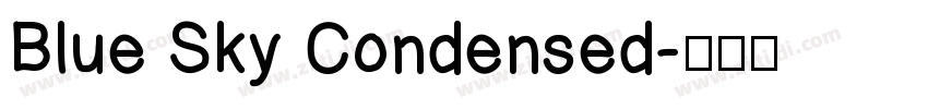 Blue Sky Condensed字体转换